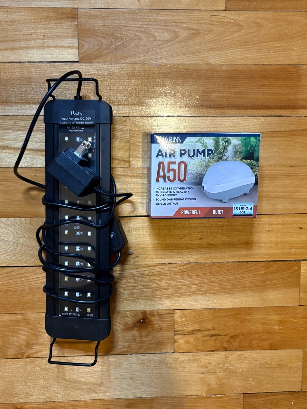 Aquarium Light and Air Pump